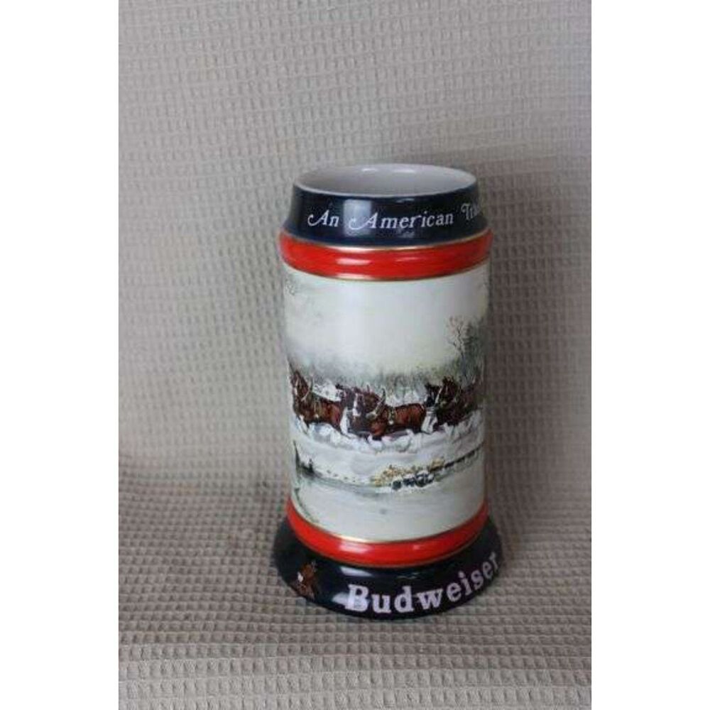 Collectables - "An American Tradition" Budweiser Beer Stein - Dated 1990